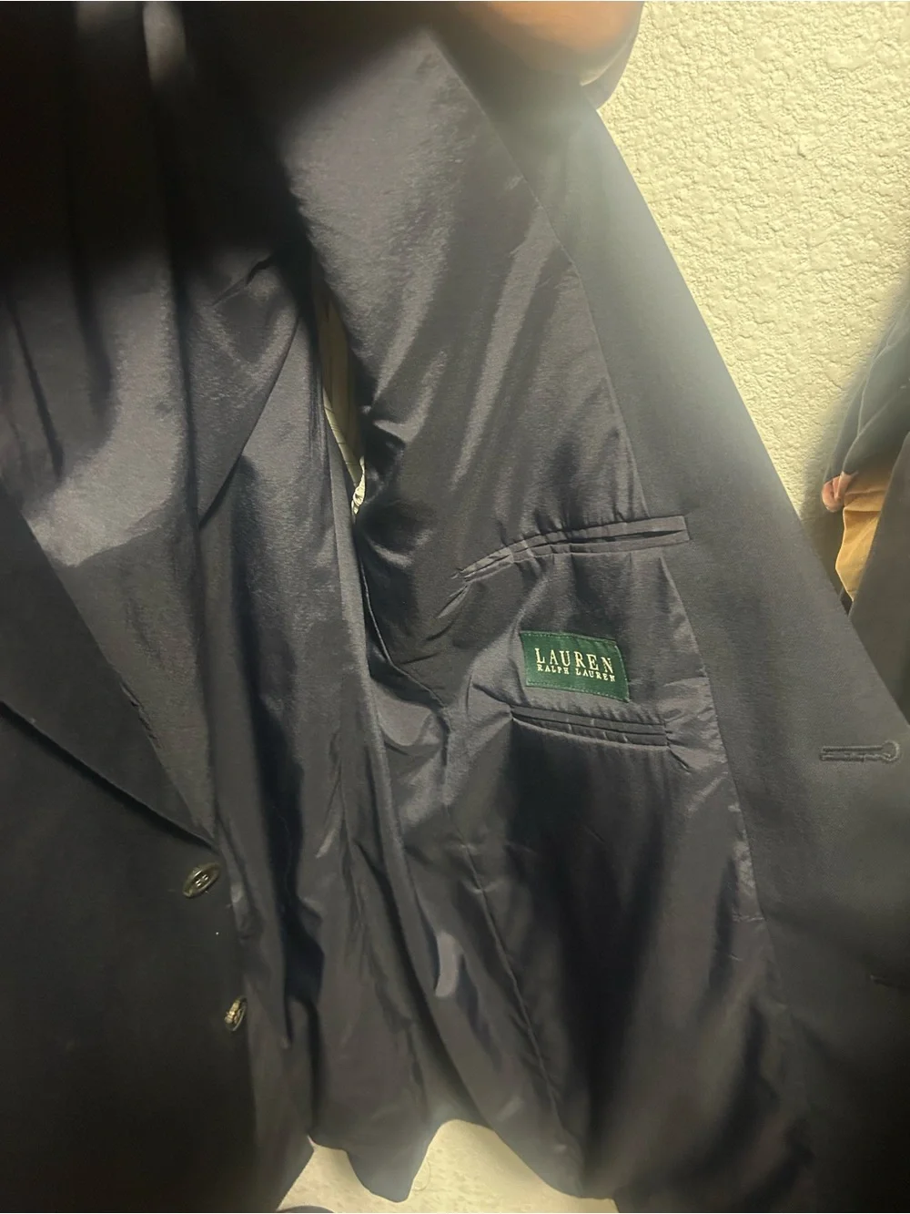 Polo by Ralph Lauren Black Men's Two-Button Suit Jacket